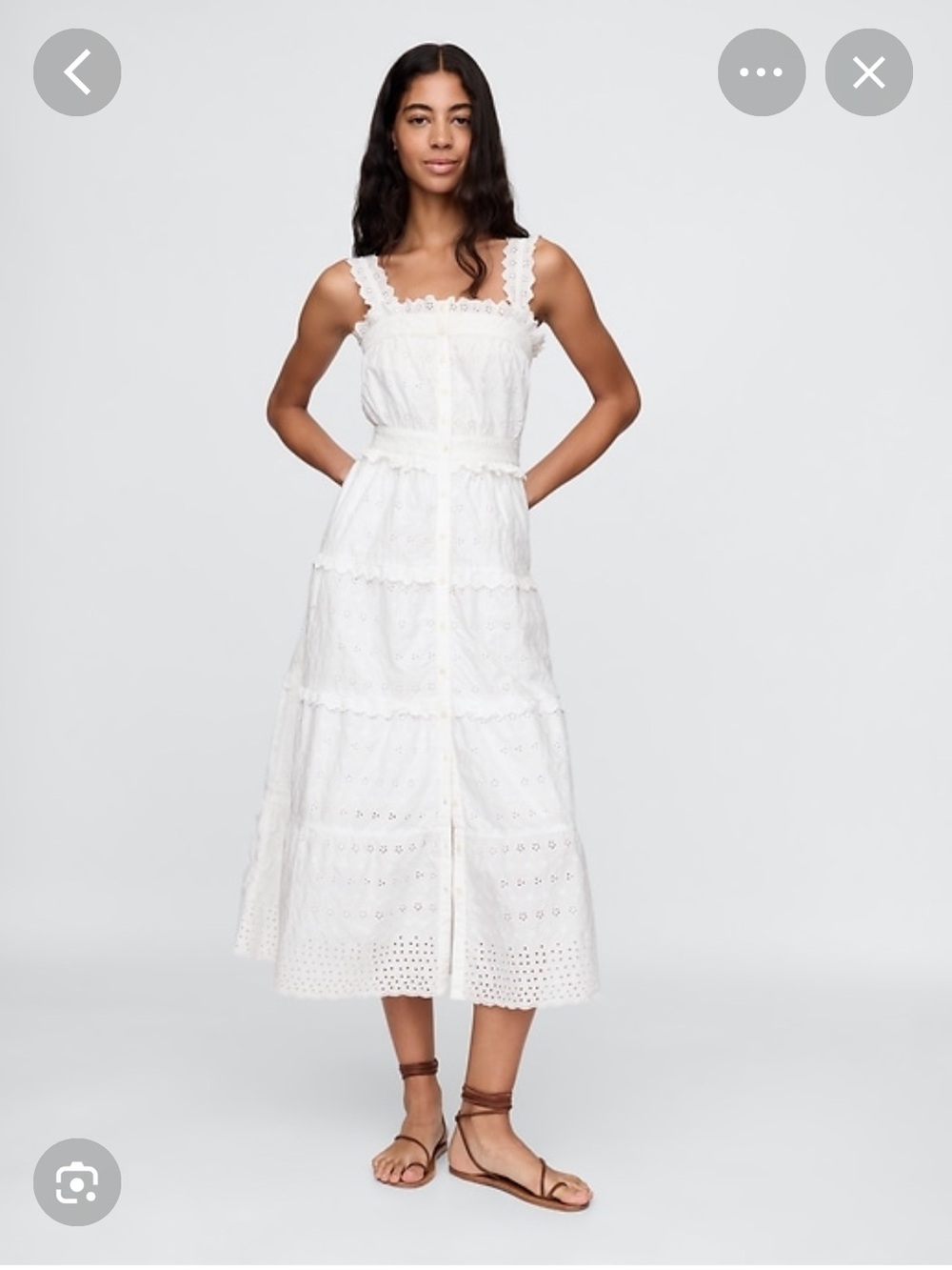 Gap x Doen white Eyelet Sundress
